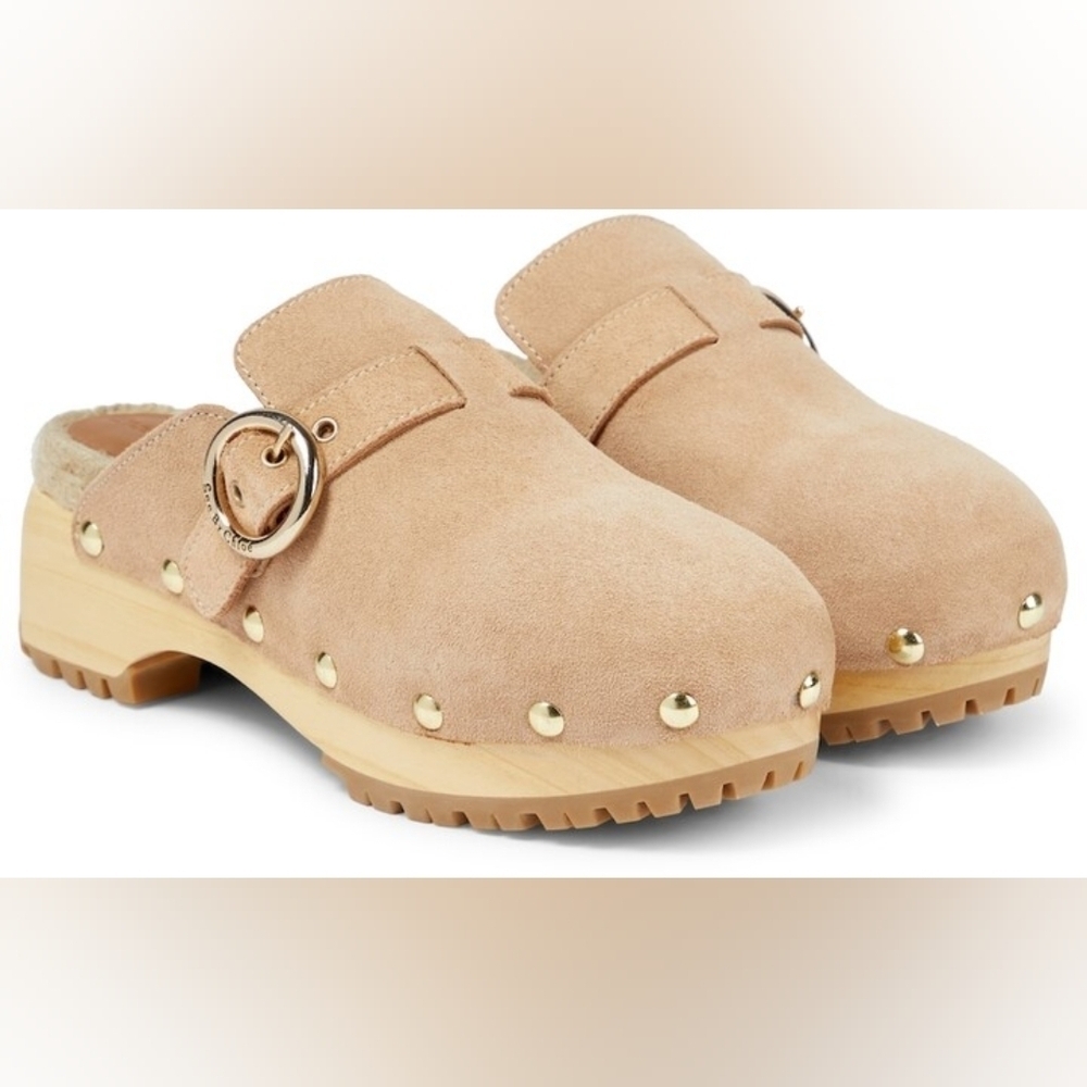 See By Chloé suede clogs size 35 BNWOB - Picture 3 of 11